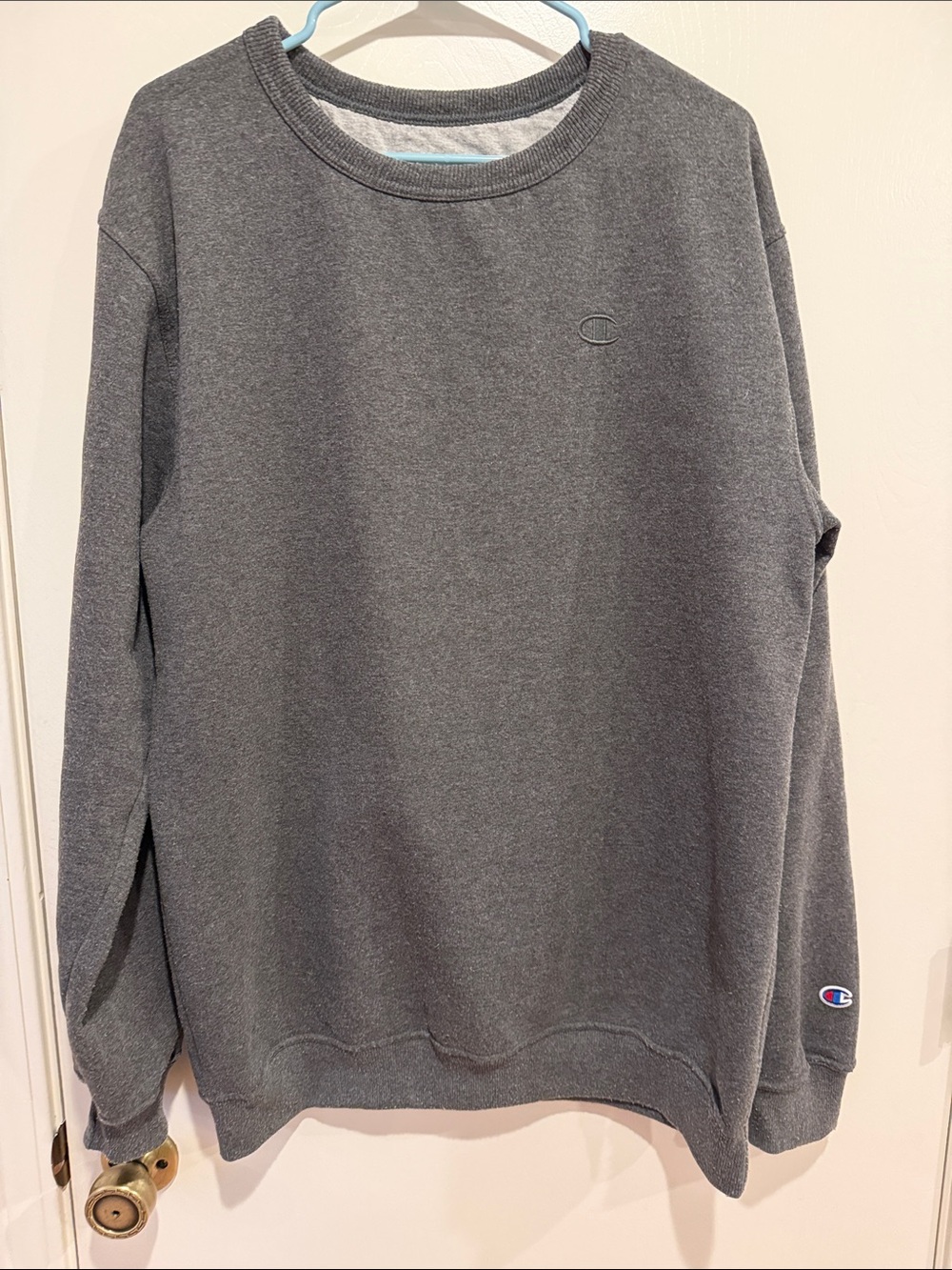 Champion Gray Men's Crewneck Sweatshirt